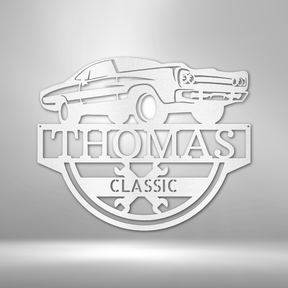 Timeless Car Personalized - Steel Sign - Throttle Society